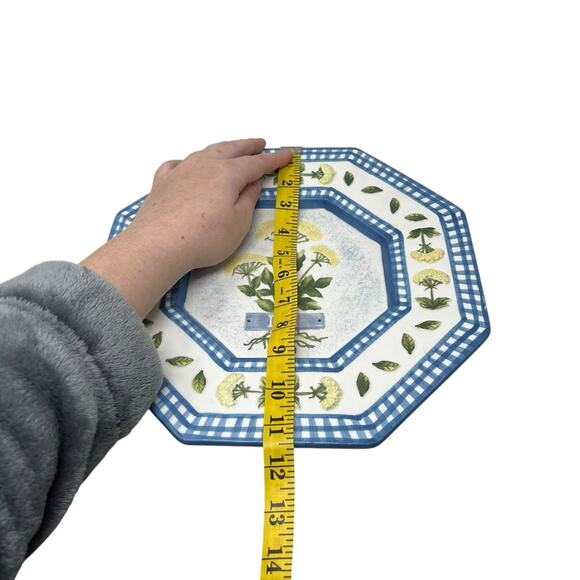 Yankee Candle Dill Herbs Decorative Plate Wall Handing Set Of 2 - Picture 9 of 10